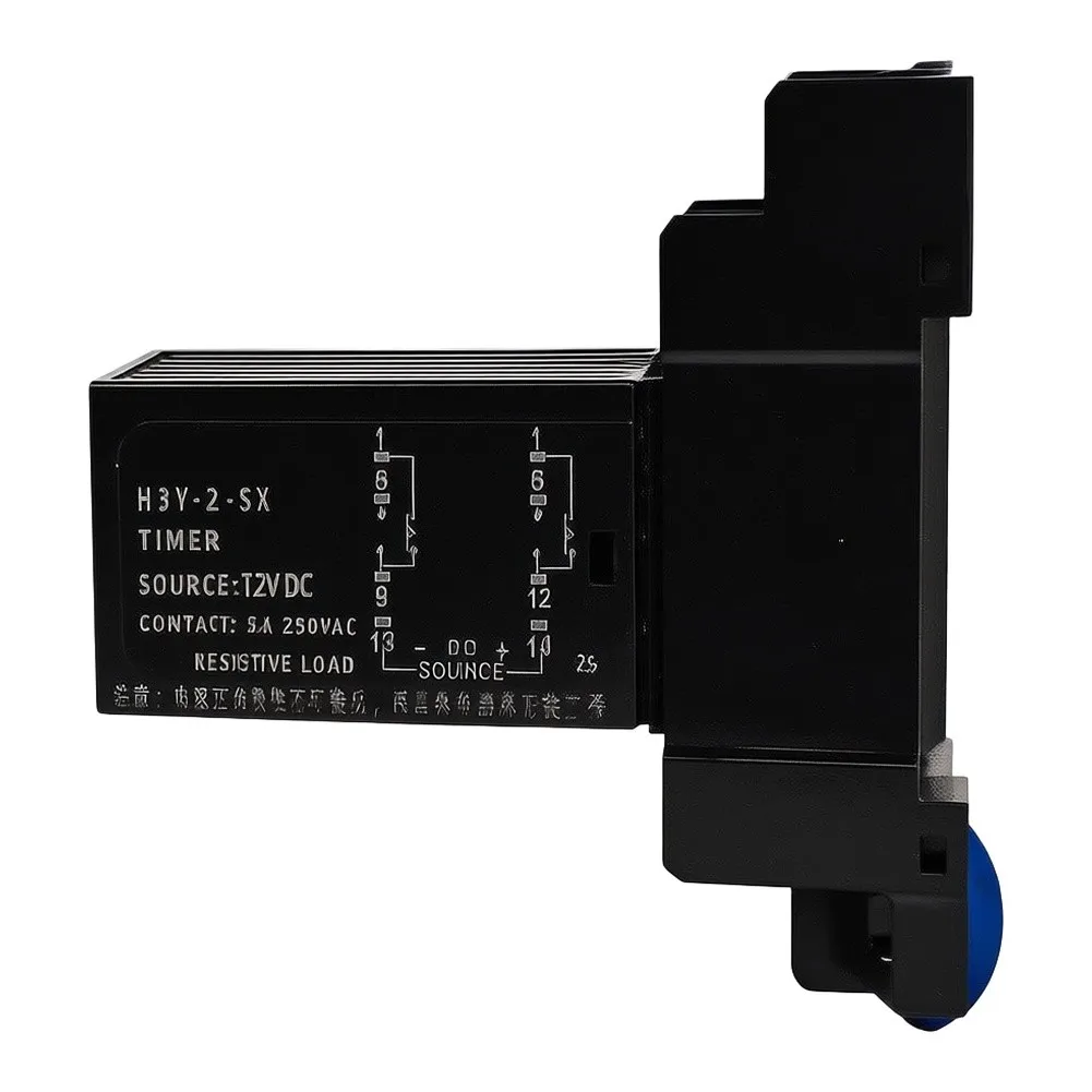 Digital Display Time Relay, 8/14 Pin LCD Relay, for Time Control, Digital Delay, Electric Equipment Accessory, 12V DC, 8 X 6 X 3