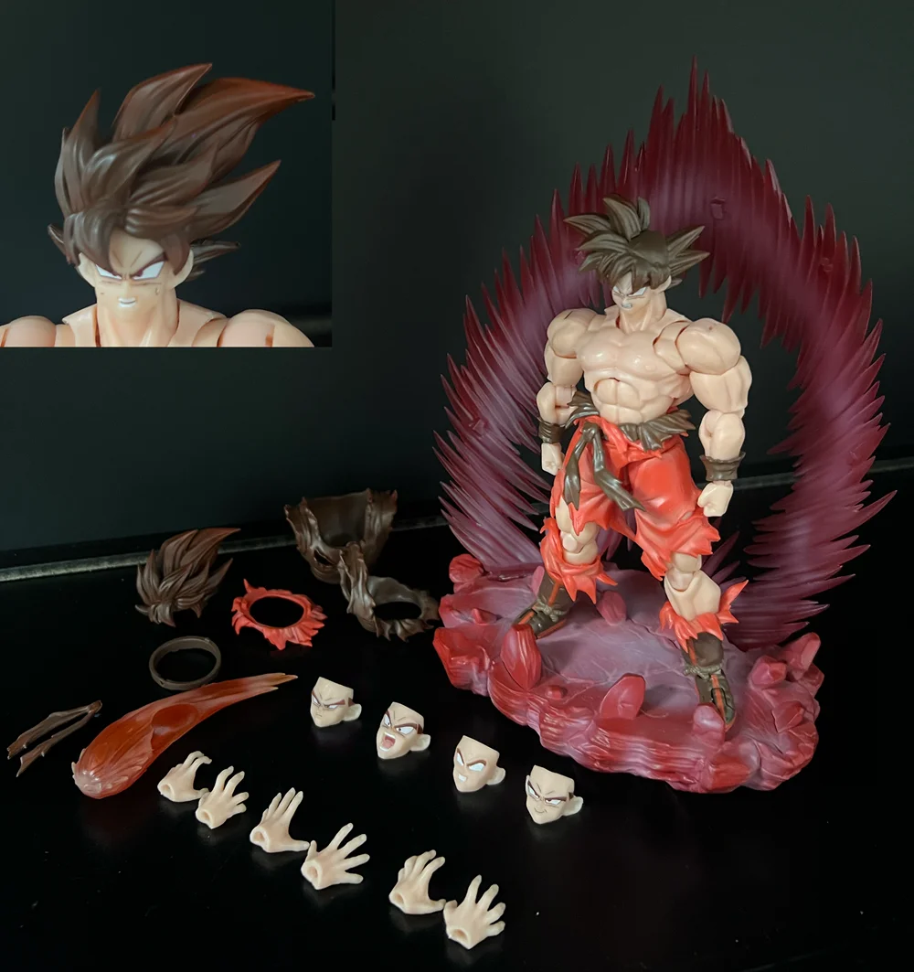 متوفر في المخزون EC SHF Kaiouken GOKU لعبة دراغون بول Z 1/12 مقياس عمل نموذج لجسم اللعب شخصيات كرتونية Brinquedos هدية