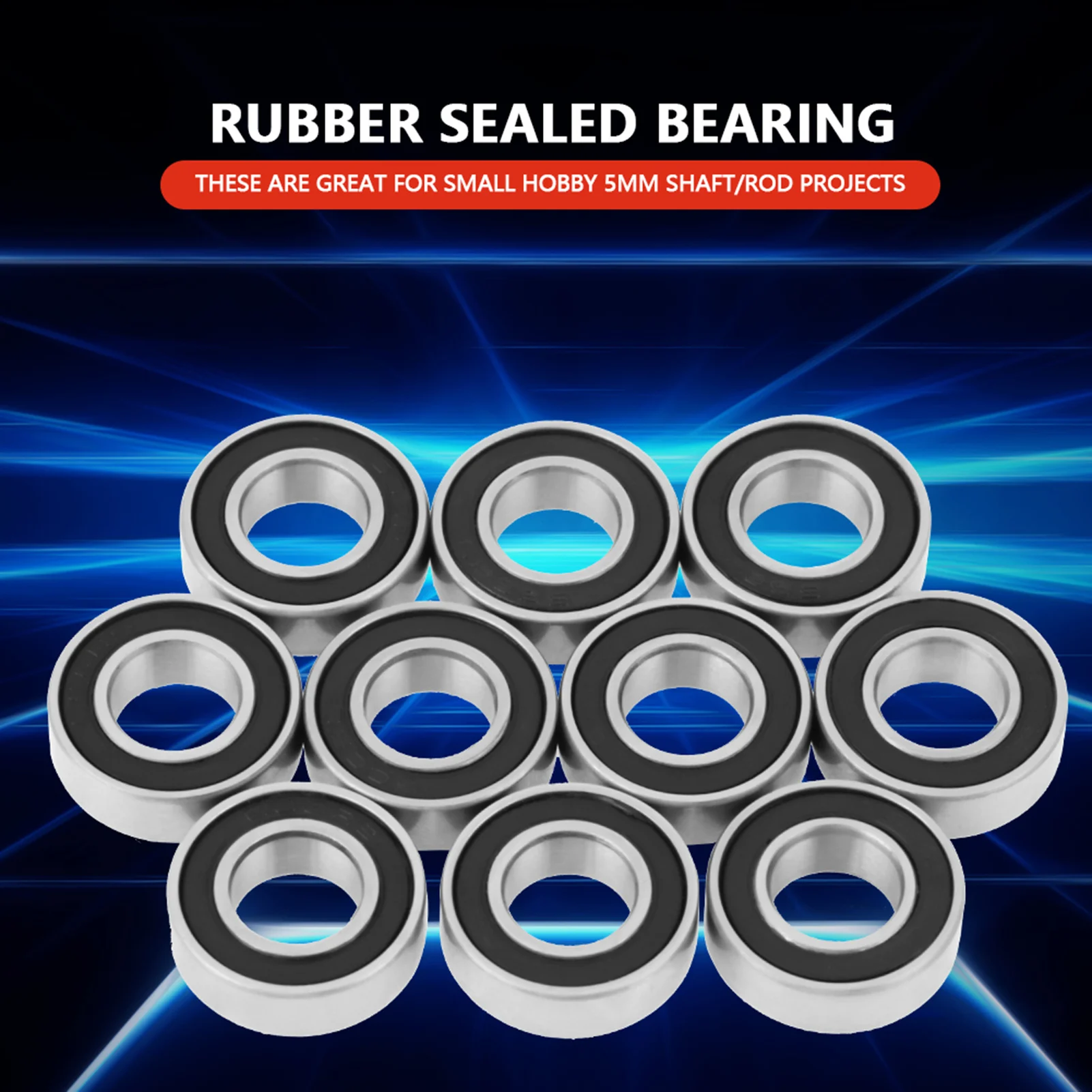 10PCS 688-2RS 8x16x5 mm High quality Miniature double Rubber seal Deep Groove Ball Bearing