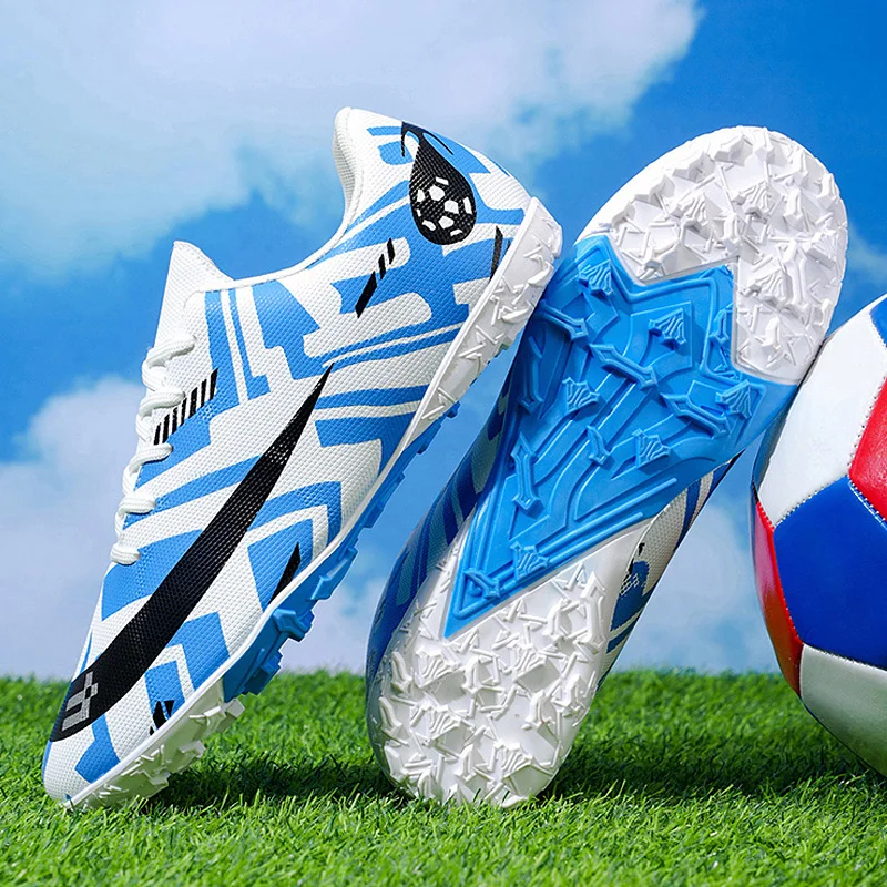 Voetbalschoenen Mannen Spike FG/TF Hoge Enkel Jeugd Antislip Schoenplaten Vrouwen Indoor Voetbal Outdoor Voetbal training Sneakers 35-45