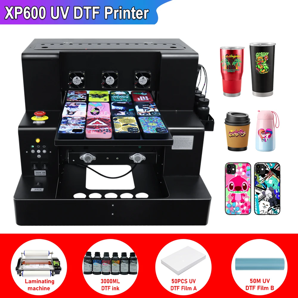 

A3 UV DTF Printer For Epson XP600 UV DTF Transfer Printer impresora sticker adhesivo Sticker maker machine for phone case glass