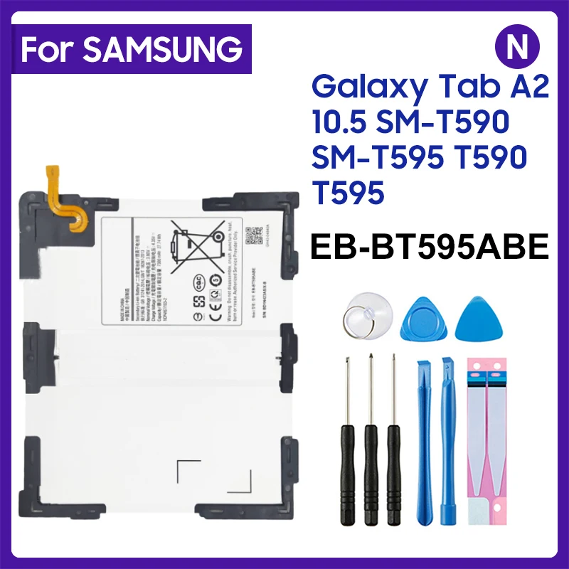 For Samsung Replacement Tablet Battery EB-BT595ABE For Samsung Galaxy Tab A2 10.5 SM-T590 T595 Tablet Battery 7300mAh