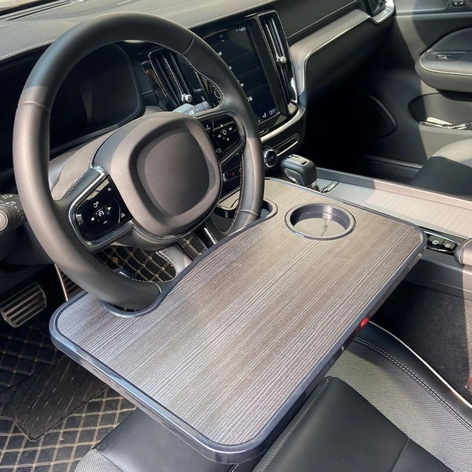 

Car Steering Wheel Food Tray Auto Steering Wheel Table Portable Car Laptop Computer Desk Mount Stand Drink Dining Tray Board