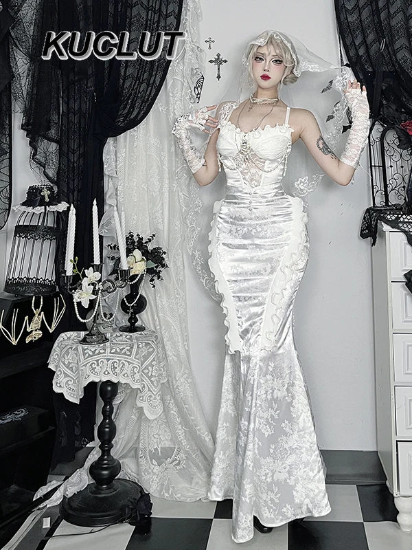 

Top and Skirt Set Y2k Cosplay Costume Lace Strap High Street Style Elegant Vintage Summer Two Piece Sets Womens Outifits
