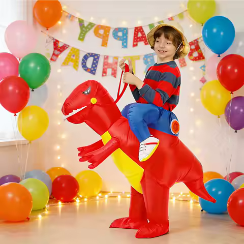 Dinosaur inflatable costume costume cosplay role-playing costume holiday party children funny Halloween costume blowing set