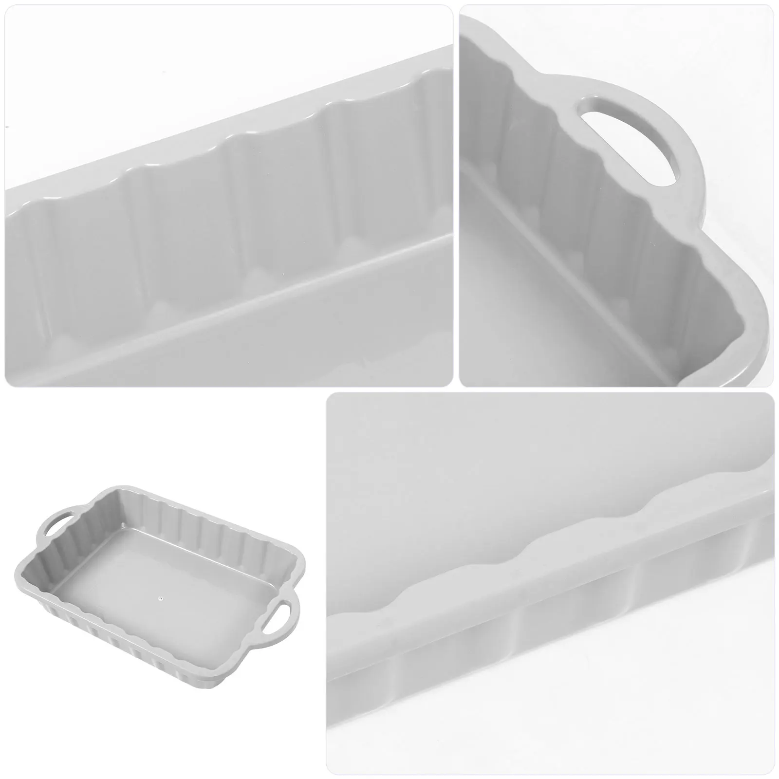 

Oil Pan Drain Pans Changing Oil Large Capacity Thickened Plastic Car Maintenance Repair Parts Cleaning Container Gray