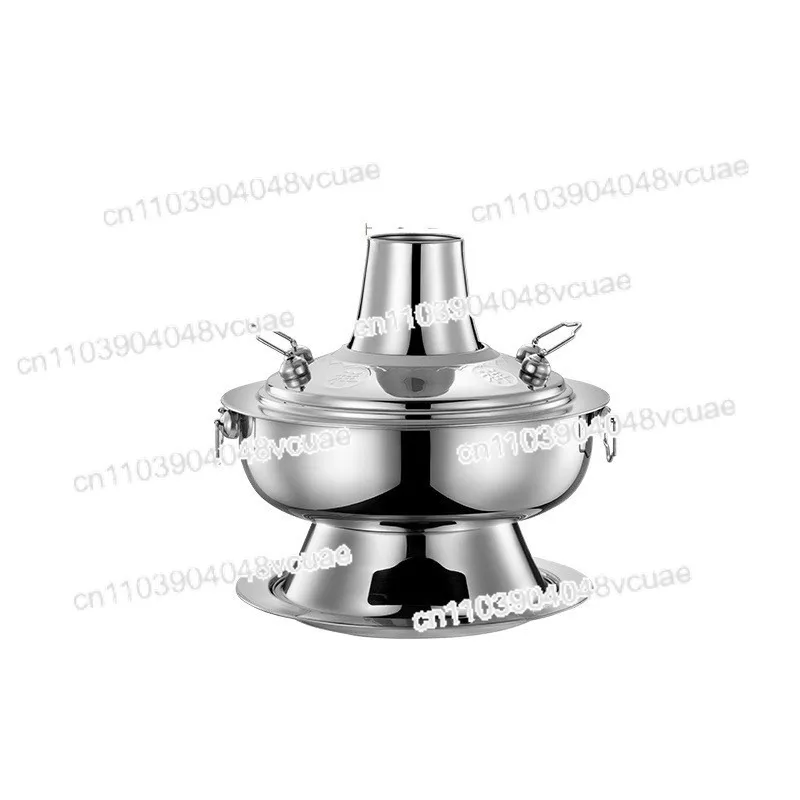 

Old Beijing Charcoal Hot Pot Commercial Household Thickened Stainless Steel Mutton Imitation Copper Hot Pot Hotel