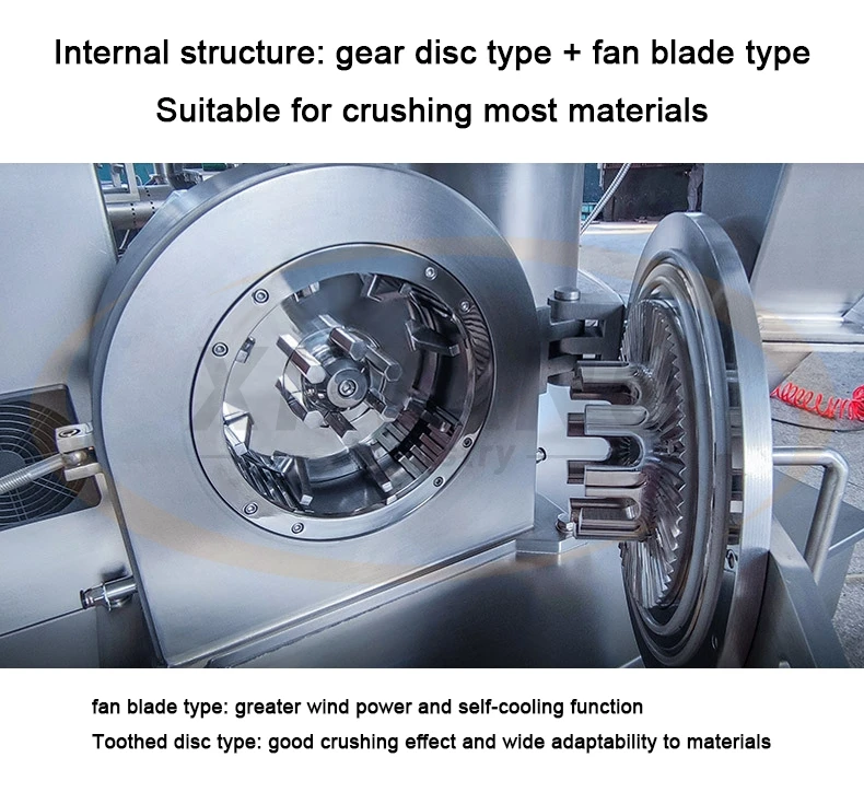 Nowa maszyna do mielenia proszków ze stali nierdzewnej, pulverizator i młyn do przemysłu spożywczego, rozdrabniacz do przypraw, wzór plastikowy
