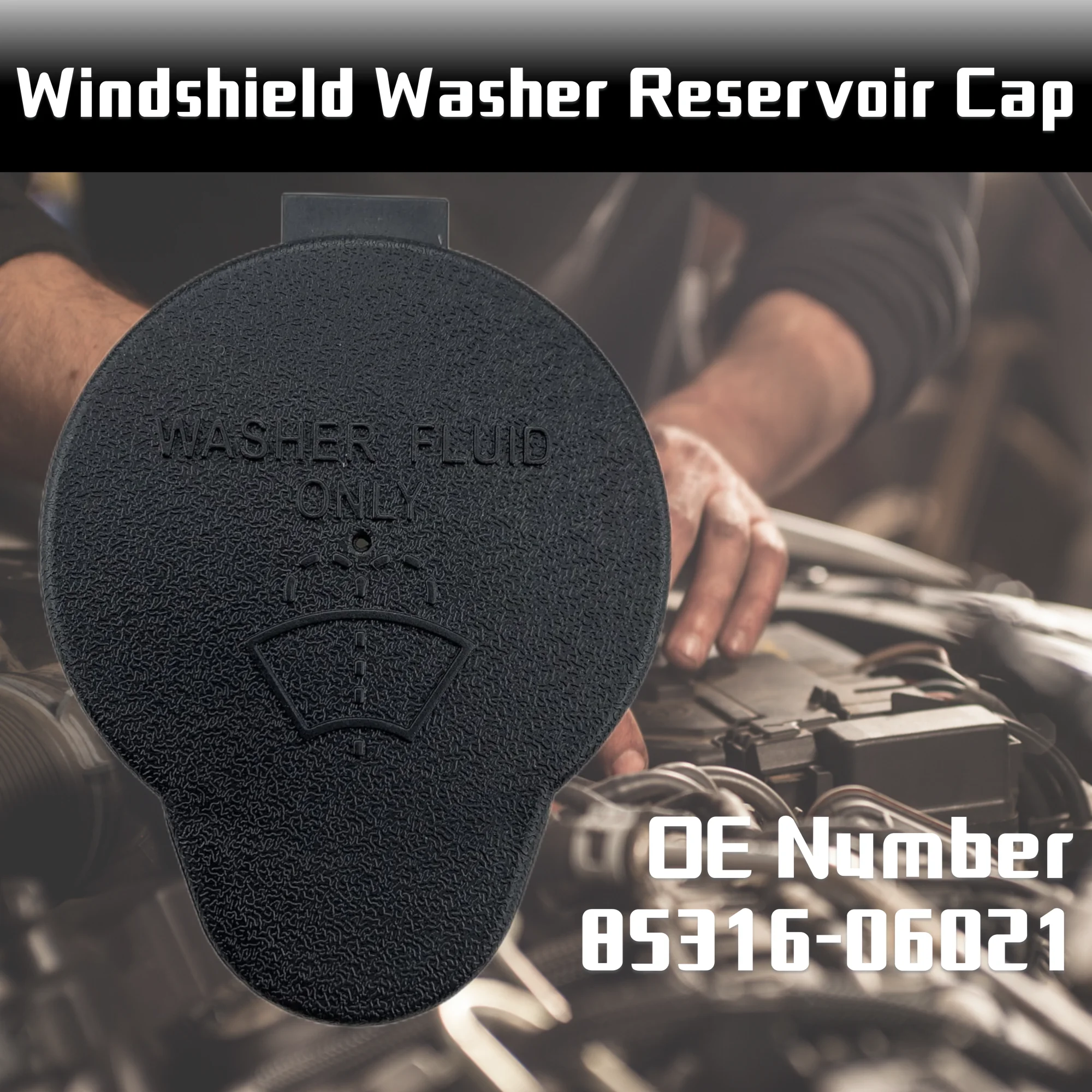 Windshield Washer Reservoir Cap 85316-06021 For Camry 2000-2006 Avalon 2001-2012