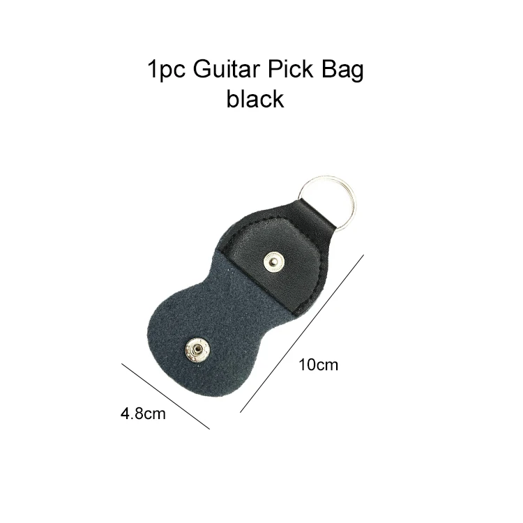  1Pc Leder Guitarra Plektrum Fall Tasche Gitarre Pick Halter Echte Schlüsselbund Form Gitarre Zubehör Lagerung Box Tragbare TMZ – Detail 8