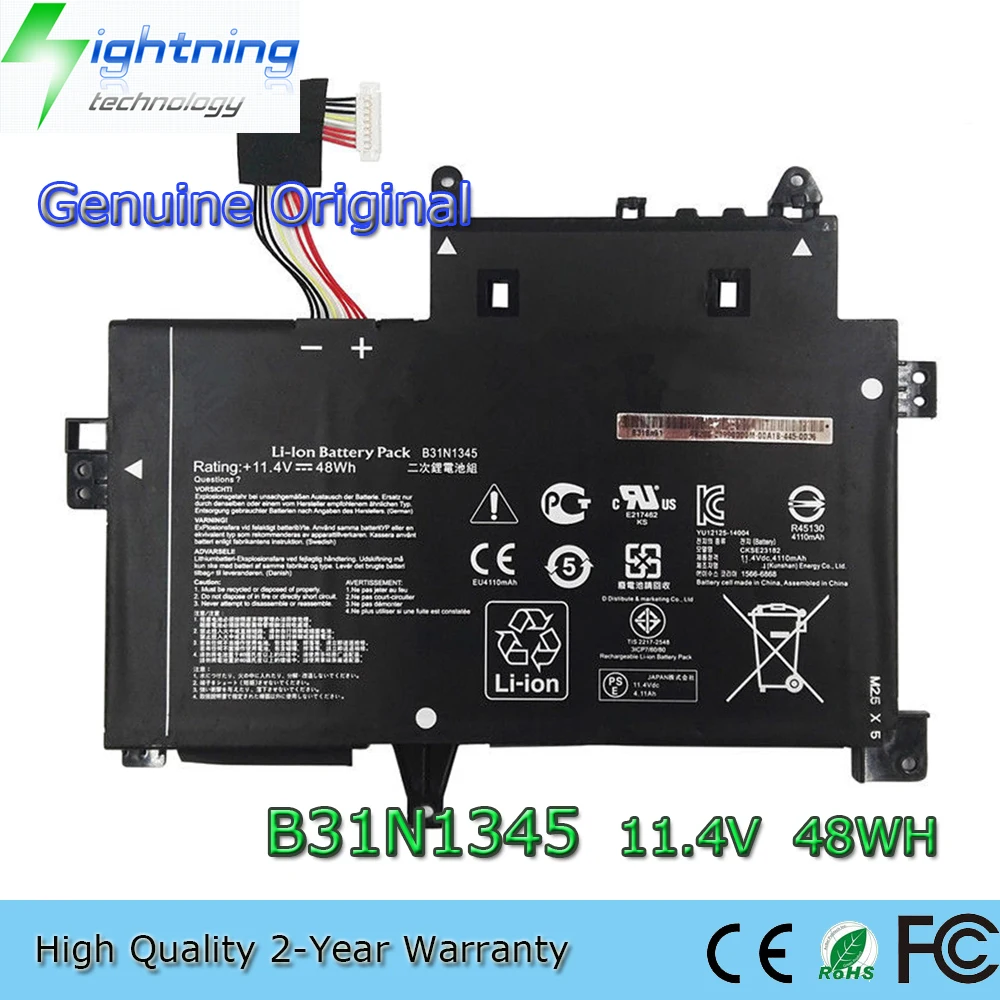 

New Genuine Original B31N1345 11.4V 48Wh Laptop Battery for Asus TP500LB TP500LN-0051A4510U TP500LA-CJ062H TP500LA-DH51T