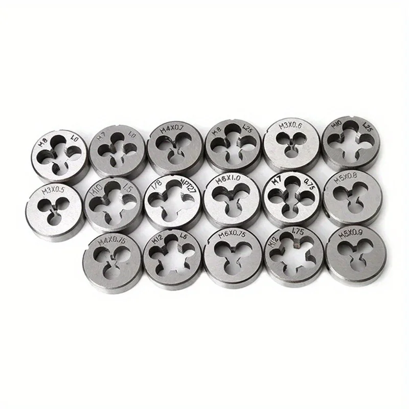 40Pcs Tap Die Set Hand Threading Tool Kit Screw Tap Plug Taps Dies Wrench with Storage Case for Manual Thread Making