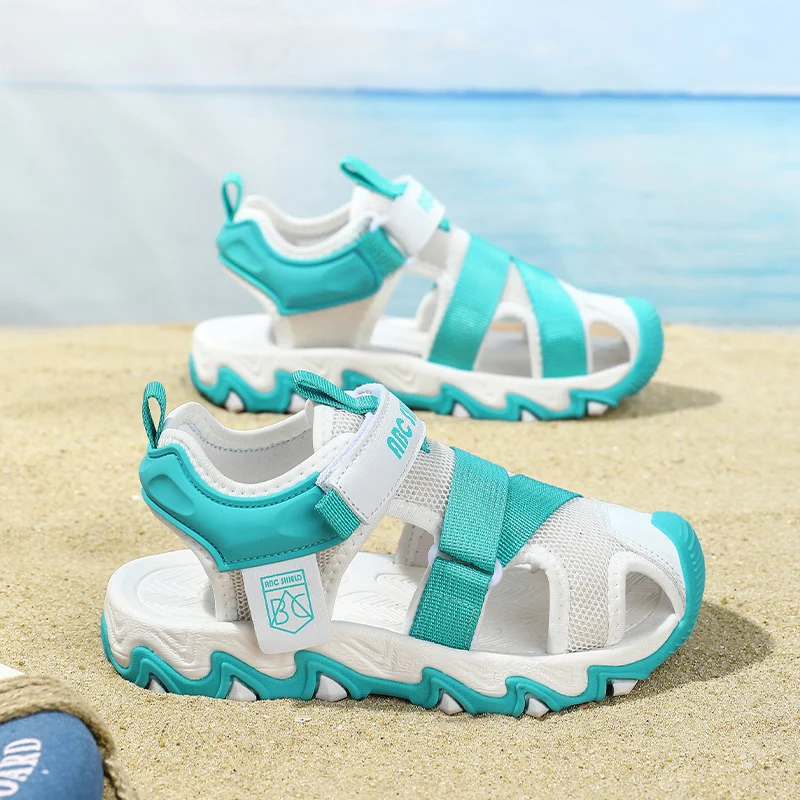 

Childrens Sandals Summer Outdoor New Style Mesh Breathable Non-slip Wear Resistant Casual Sneakers Kids Slippers for Boys