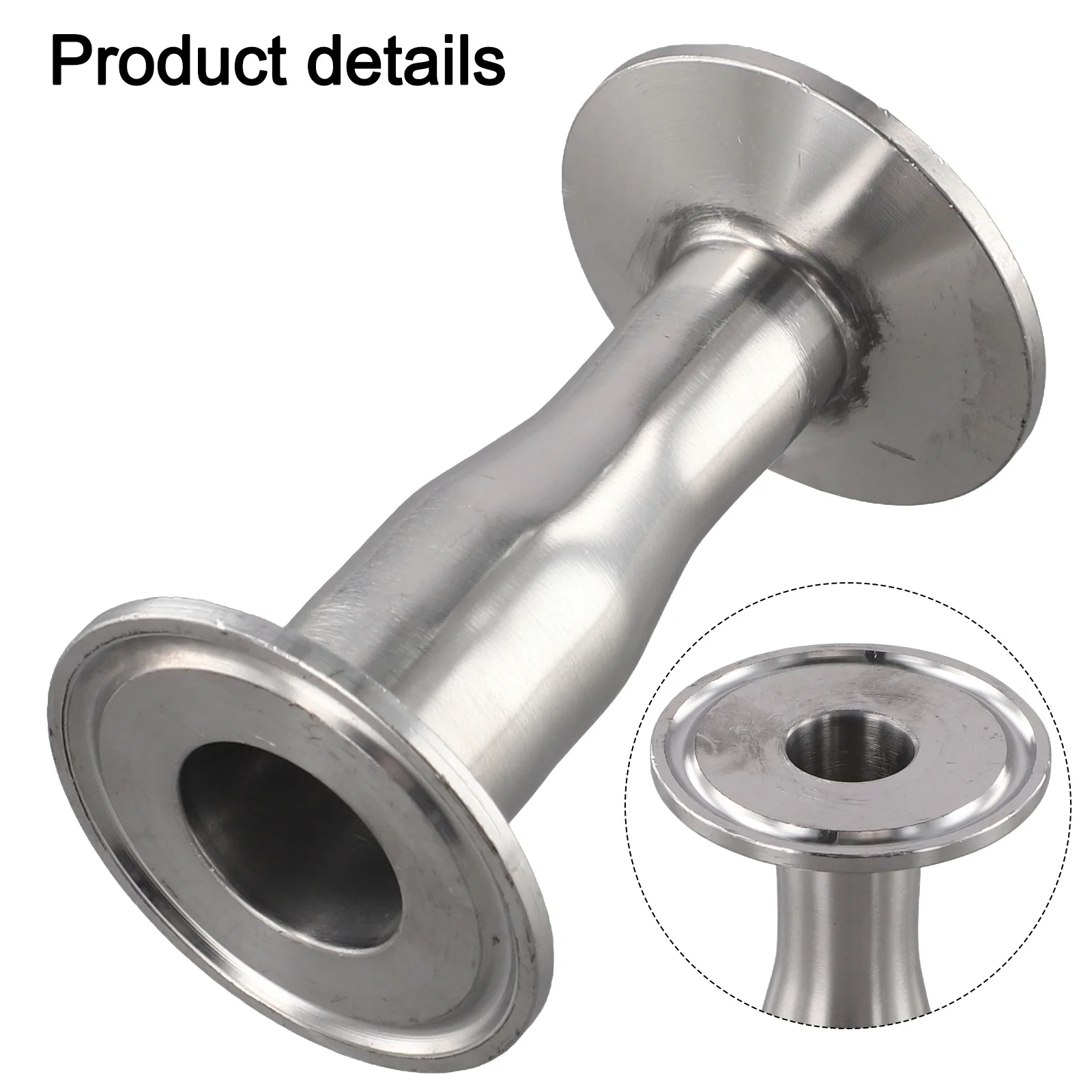 304 Stainless Steel Reducer Tri Clamp Non-Permanent Sealing 19MM 3 4 X 25MM 1 Reducer Tri Clamp Automotive Applications