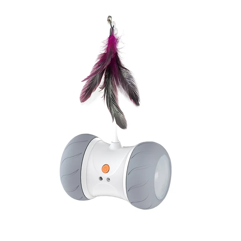 

Modern New Design Indoor Electric Automatic Roller Tumbler Funny Cat Toys with Laser Interactive Self-Play Pet Toys