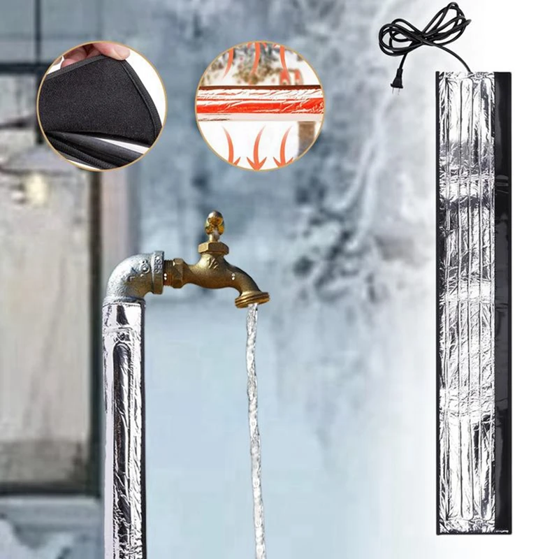 Straight-Tube Outdoor Faucet Insulation Heating Sleeve For Winter Freeze Protection