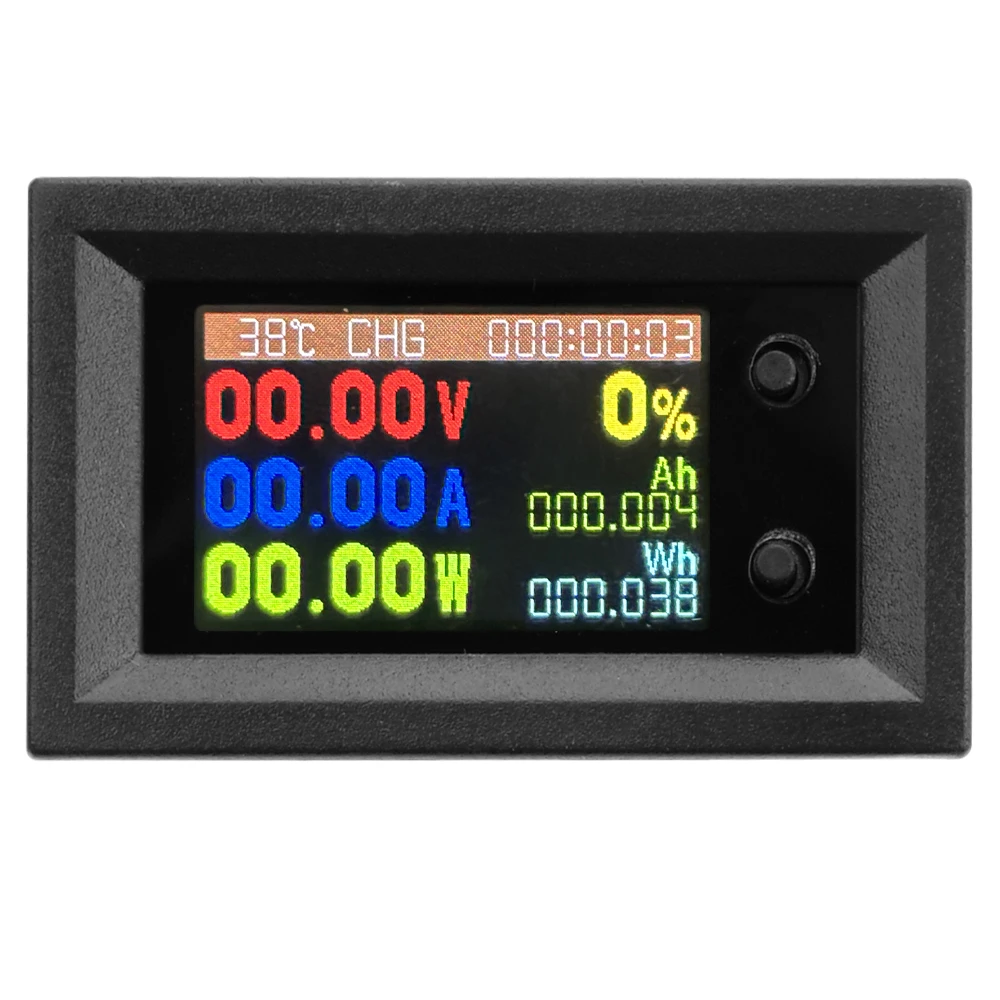 DC7200 9-in-1 Voltmeter, Amperemeter und Wattmeter, DC 7–200 V, 1,14-Zoll-LCD-Bidirektionaler Coulometer, Kfz-Monitor – Detail 6
