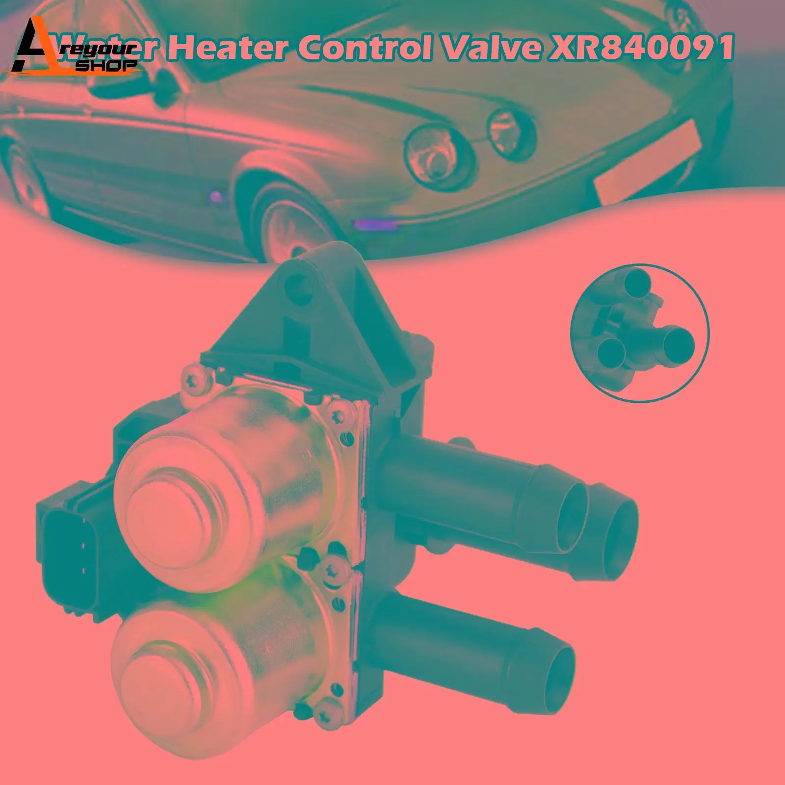 Areyourshop Water Heater Control Valve XR840091 for Jaguar S-type 2.5 3.0 Petrol 2002-2008 Car Accessories Part