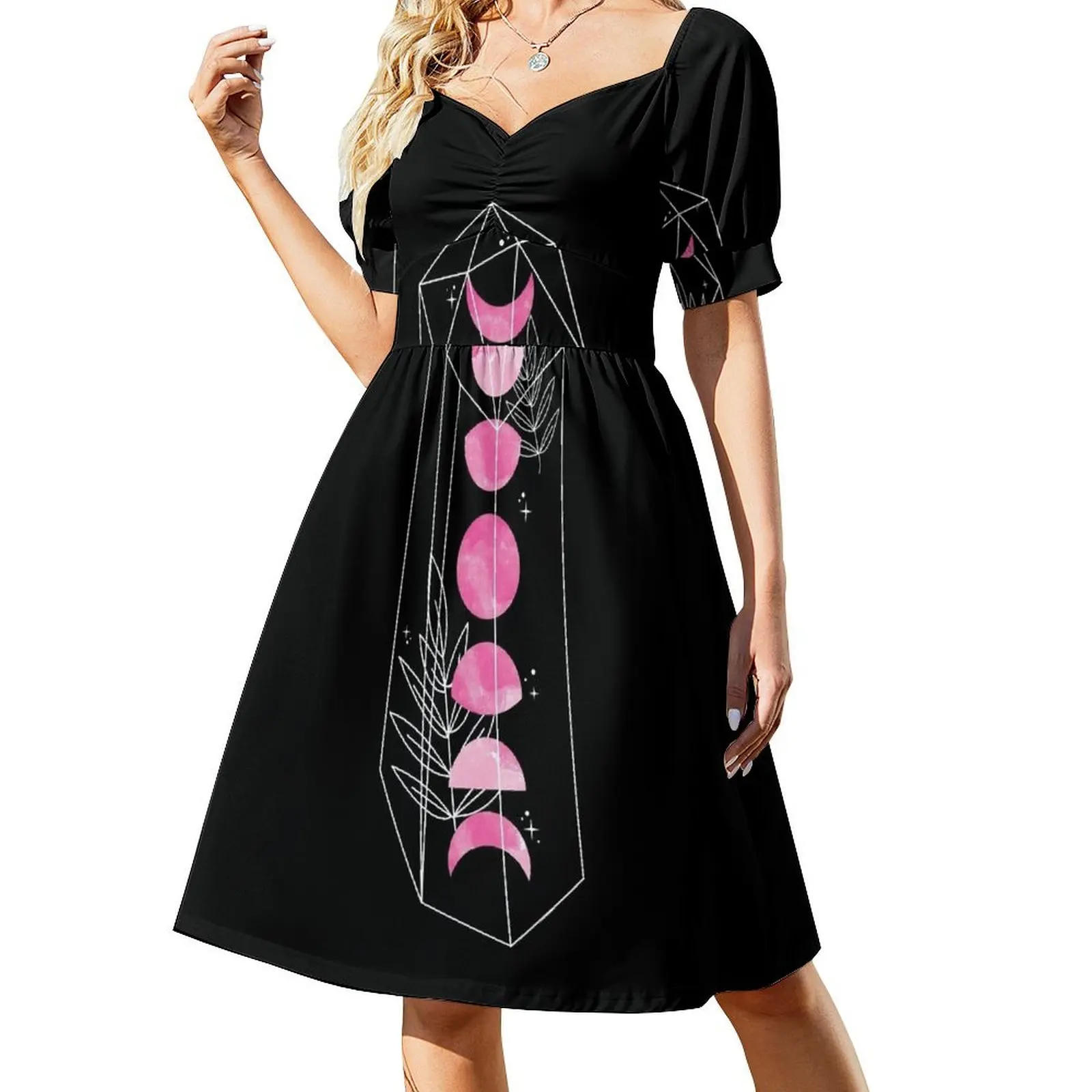 

The Pink Moon Sleeveless Dress summer women's dress 2024 women formal occasion dresses