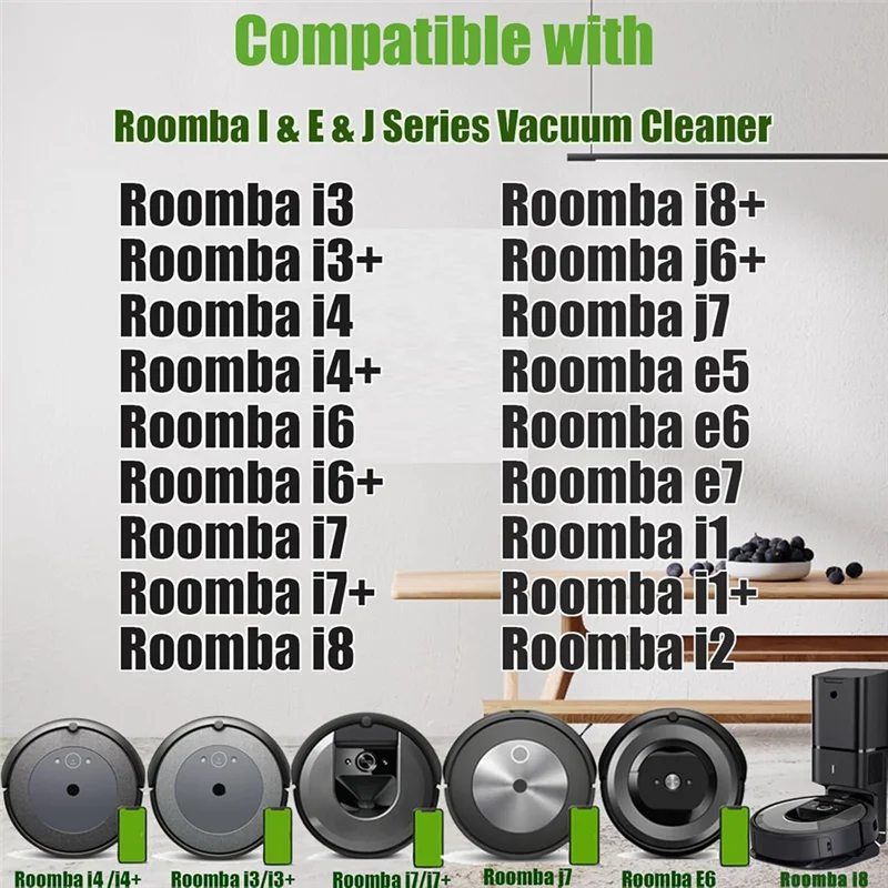 قطع غيار A66Z لمرشحات فرشاة Irobot Roomba E وI وJ Series I2 I3 I3+I4 I4+ I6 I6+ I7 I7+ I8 I8+ Plus E5 E6 E7