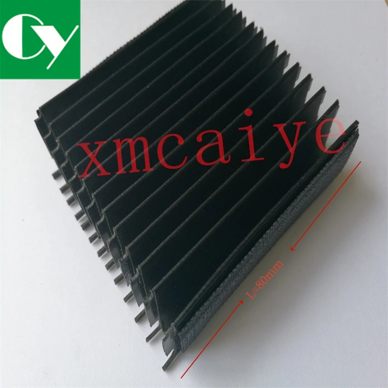 10 Pcs M2.072.023 M2.072.324 L2.072.324 CD74 máquina de impressão Fole Stretch Fole Alimentador Capa contra poeira 80x24,5mm