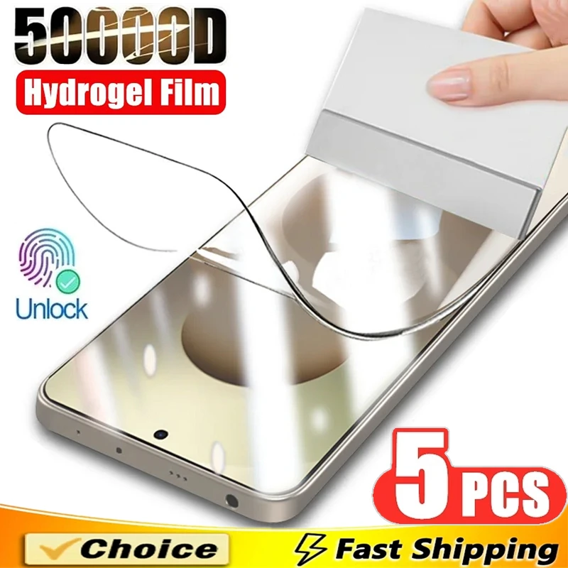 

5Pcs Hydrogel Film For Samsung S25 S24 S21 S22 S23 Ultra S20 FE S8 S9 S10 Plus Screen Protector For Galaxy Note 20Ultra 10 Plus