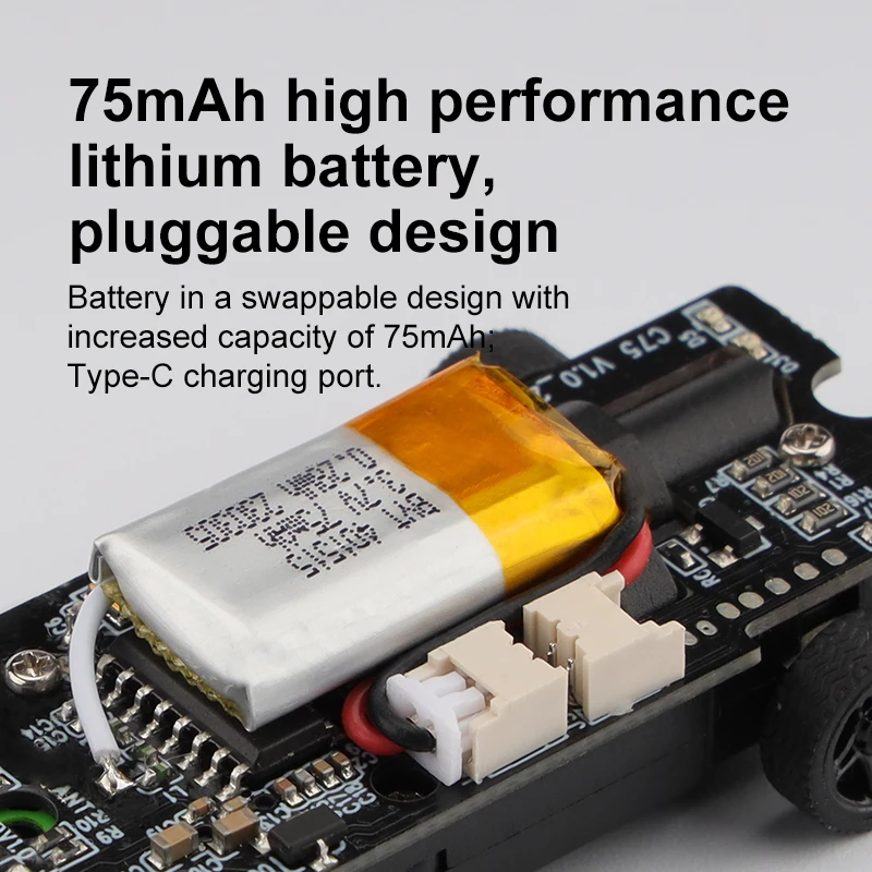 ターボレーシング 1:76 C75 オンロードカー ラジオ フルプロポーショナル リモートコントロール おもちゃ RTRキット 子供と大人向け