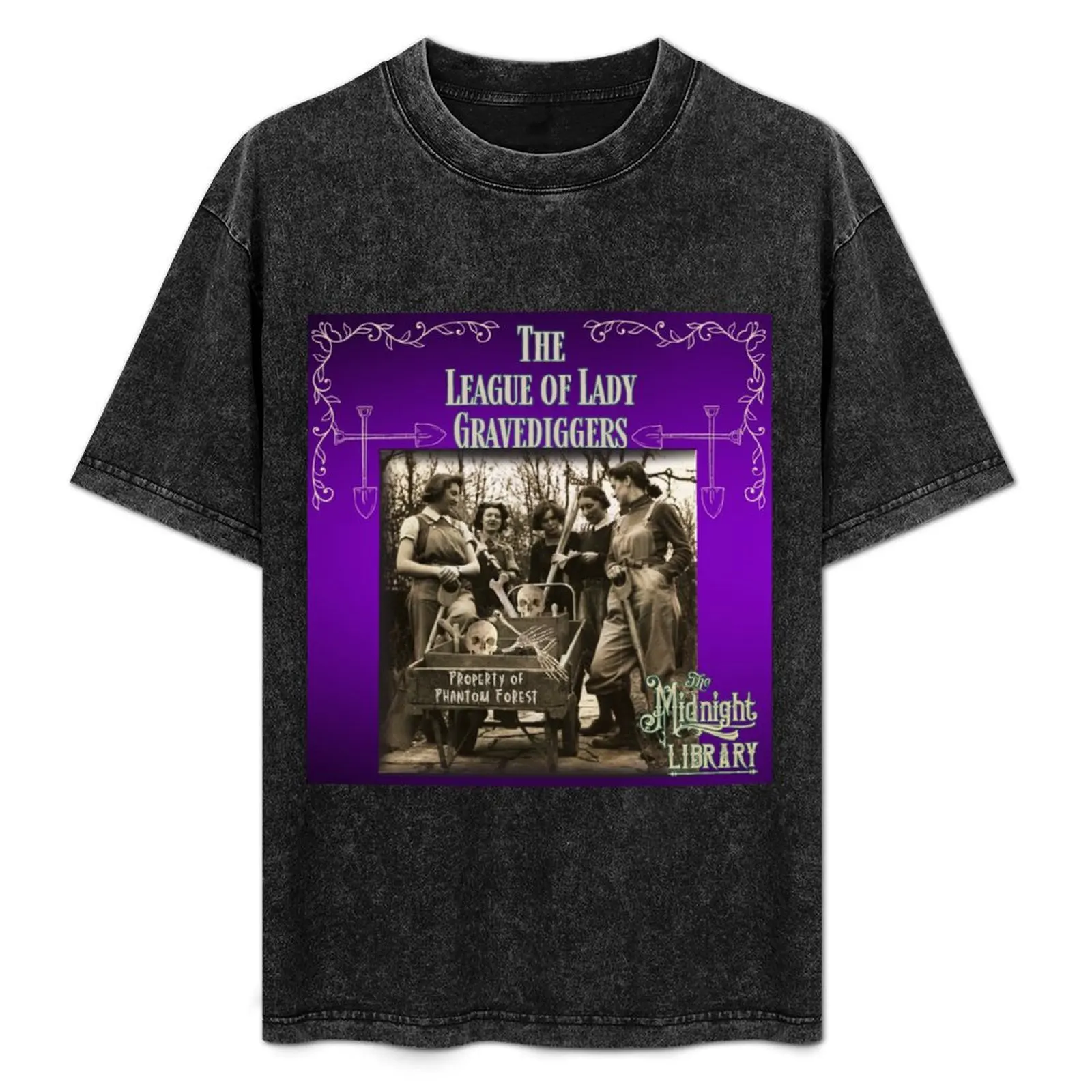 

NEW! League of Lady Gravediggers from The Midnight Library! T-Shirt No Iron Casual Short Sleeve Top