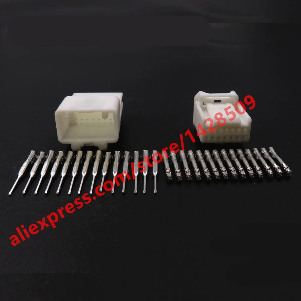 1 Set 14 Pin Miniature Car Modification Plug Parts Automotive Wire Harness Plastic Housing Connector 6098-3877 6098-3917