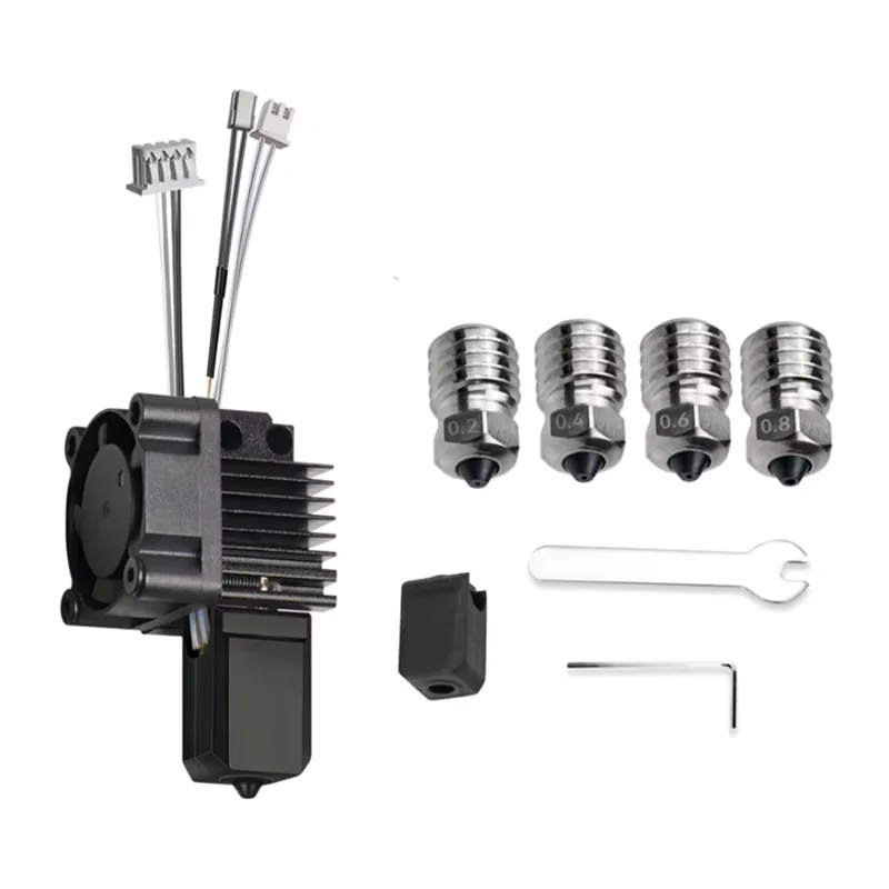 

Комплект печатающей головки Hotend с охлаждающим вентилятором V2.0 и биметаллическими насадками для 3D-принтера Bambu Lab X1 X1C, детали для 3D-печати