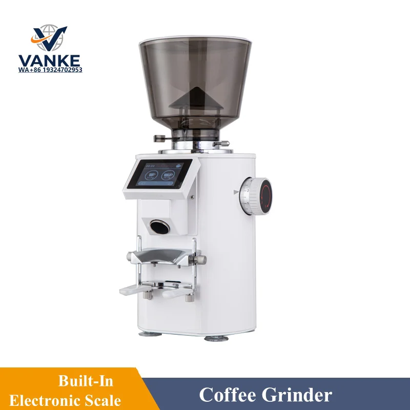 110V/220V Coffee Grinder 64mm Titanium Burr Weighing Quantitative Grinder Espresso Grinder Miller