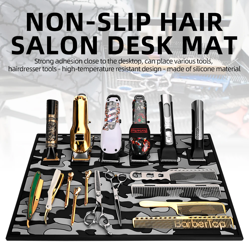 

4/6 Silicone Salon Magnetic Mat Hairdressing Tool Holder Barber Clipper Pad Professional Hair Stylist Accessories Desk Organizer
