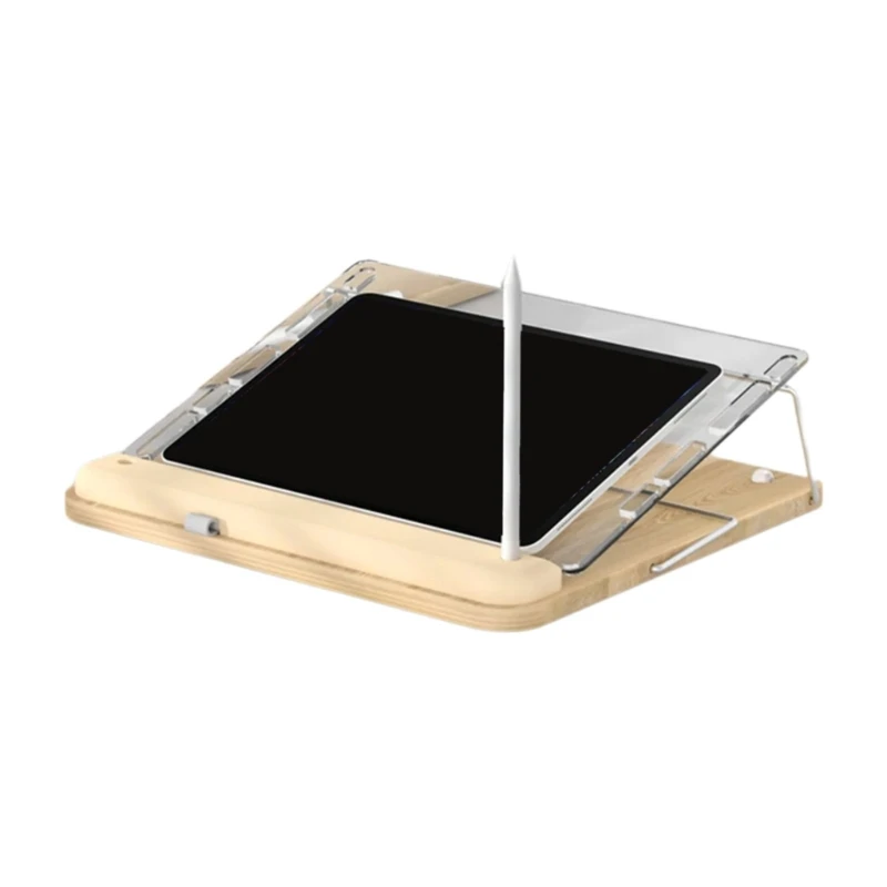 Support tablette stable stand bamboos stand pour plusieurs appareils.