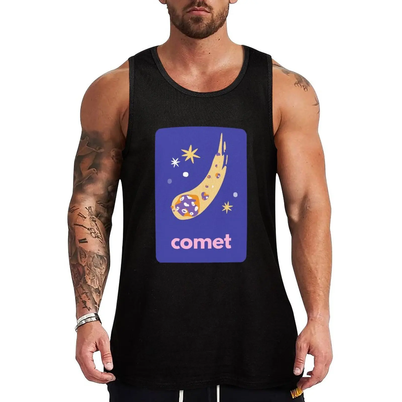 

Comet Tank Top vest men sleeveless t-shirts for men anime gym