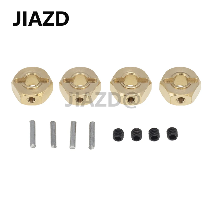 Brass 12Mm Hex Wheel Hub Extended Adapter for Axial SCX10 III CC01 WRAITH RR10 Redcat GEN8 1/10 RC Crawler Car