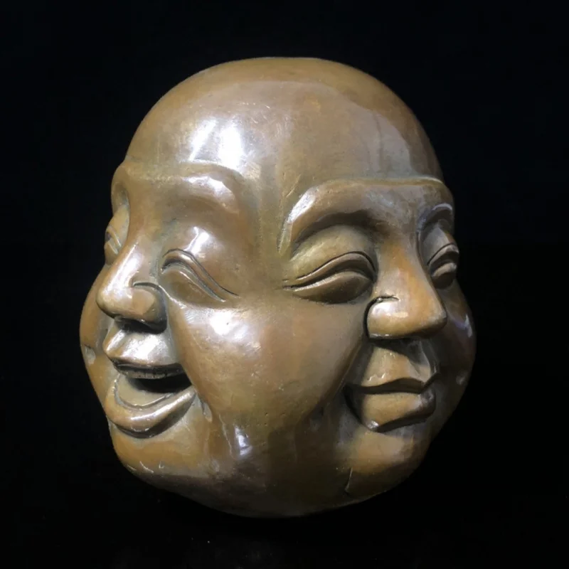 Four-sided Maitreya Bronze Figurine, Crafts, Home Decoration, Creative Gift, Wholesale from one piece