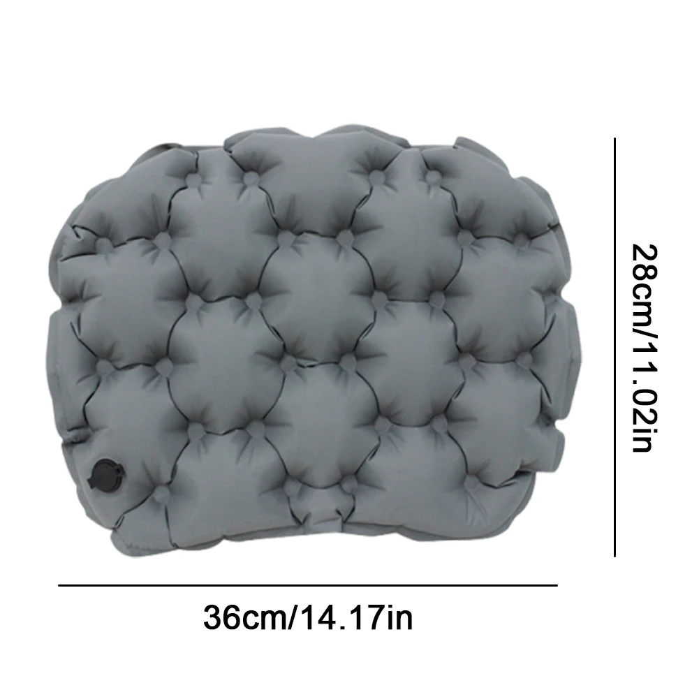 وسادة مقعد قابلة للنفخ وسادة كرسي السفر وسادة هوائية محمولة للتخييم وسادة جلوس مرتبة قابلة للنفخ للمشي لمسافات طويلة وحقيبة الظهر