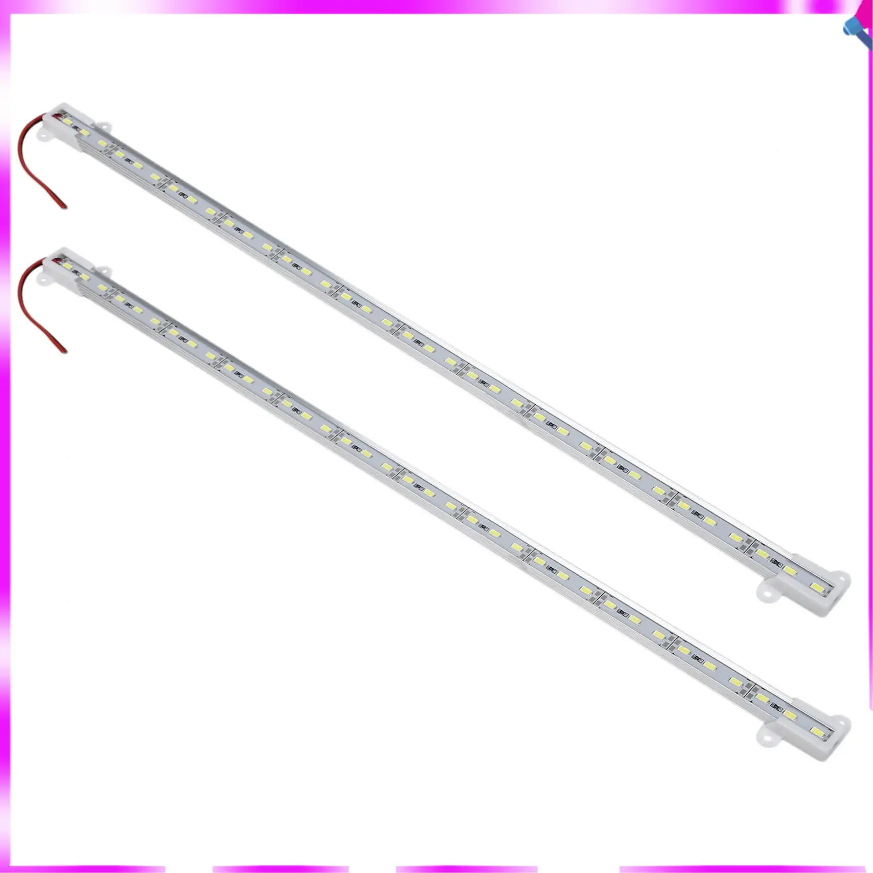 

N96R 2X 50 СМ 12 В 36 светодиодов 5050 SMD Жесткая полоса света Алюминиевый жесткий белый