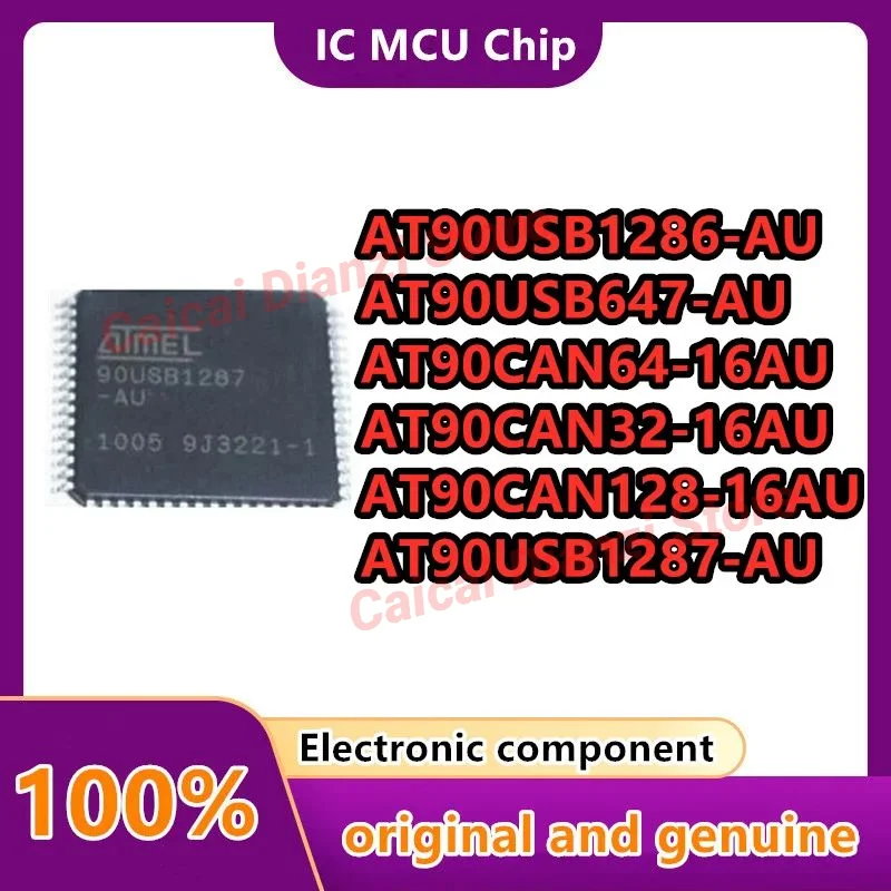 

AT90USB1287-AU AT90USB1286-AU AT90USB647-AU AT90CAN64-16AU AT90CAN32-16AU AT90CAN128-16AU Integrated circuit MCU QFP64 1PCS