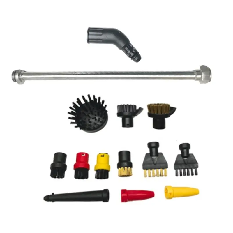 A84G-For Karcher Steam Engine Adapter Accessories Adapter Connecting Tube Round Brush Kit