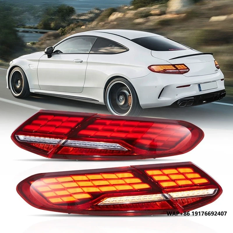 

Заводские полностью светодиодные задние фонари VLAND в новом стиле, светодиодные задние фонари 2016-2021 для BENZ C-CLASS Plug-and-Play, водонепроницаемые