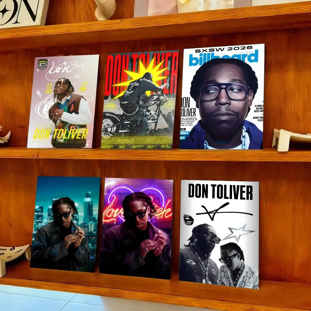 D-Don T-Toliver Poster HD Art Sticky Wall Waterproof Home Bedroom Bar Aesthetic Decoration Perfect Room Decor