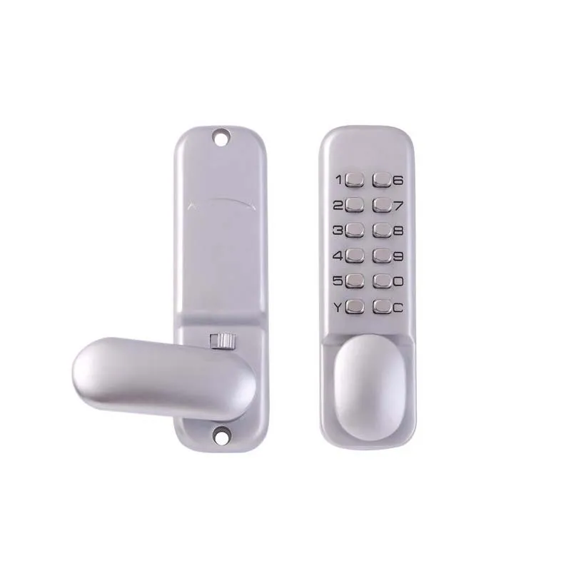 The second generation Waterproof Keyless Entry Keypad Deadbolt Door Lock, Silver, Combination Lock ，Easy to operate