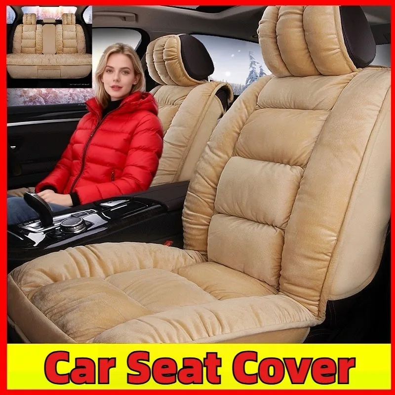 

For GIANT PANDA Front plush Car Seat Covers Custom Fit Dodge Ram 1500 2500 3500 Trucks Seat Protectors (Black)