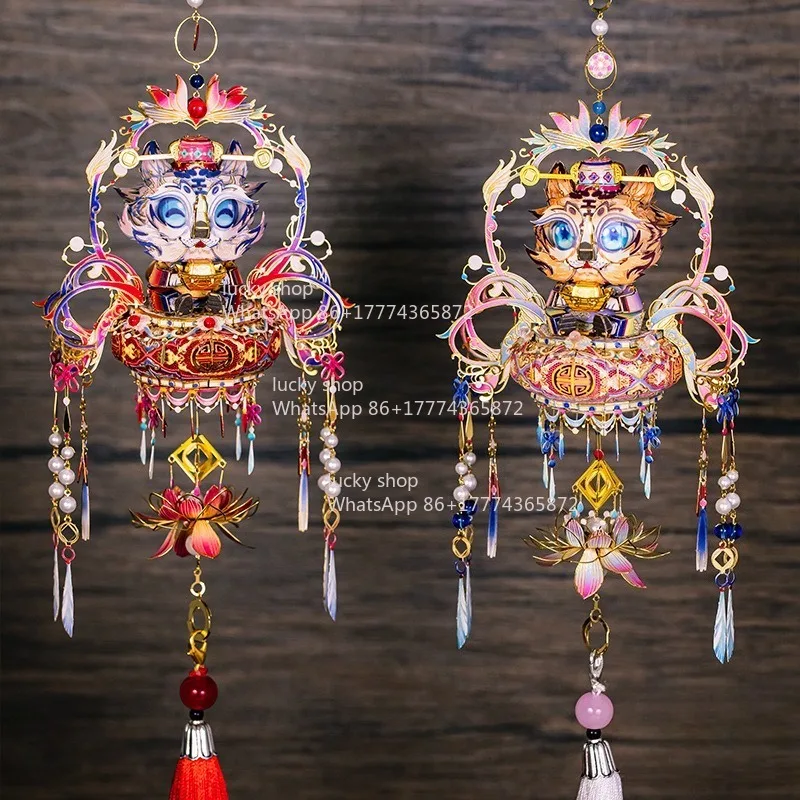 

Cute Tiger, Tiger and Tiger Are Prosperous, Year of The Tiger Metal Model, Festival, Cute and Interesting