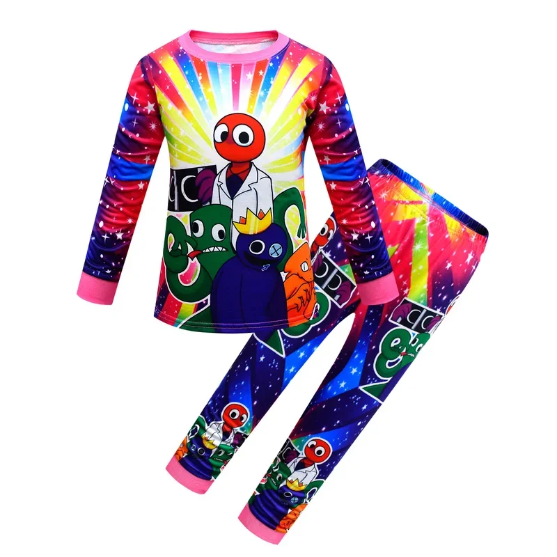 Boys Clothes Rainbow Friends Children Pajamas Pants Set Cartoon Sleepwear Kids Pajamas for Girls Toddler Baby Outfits Pyjama