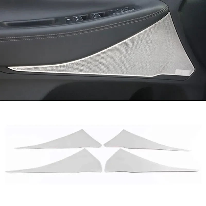 Car Rear Door Audio Sound Speaker Cover Panel Trims Protect for Hyundai Santa Fe 2019 2020 2021 2022 2023 2024 2025 Accessories