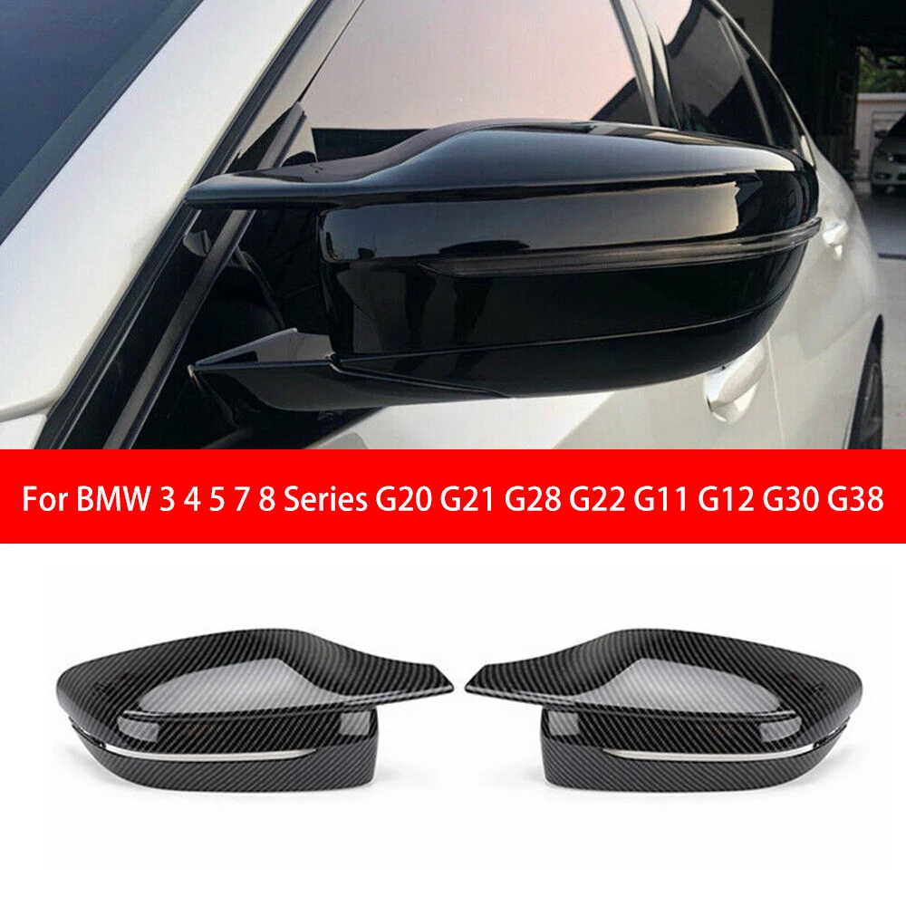 

For BMW 3 4 5 7 8 Series G20 G21 G28 G22 G11 G12 G30 G38 Rearview Side Mirror Cover Wing Cap Replacment Door Rear View Case Trim