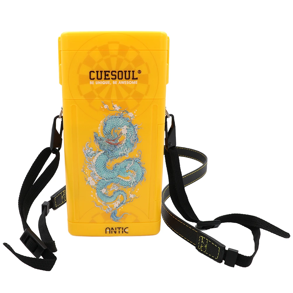 

CUESOUL ANTIE Hard Dart Case with Four Mythological Symbols Design-Azure Dragon