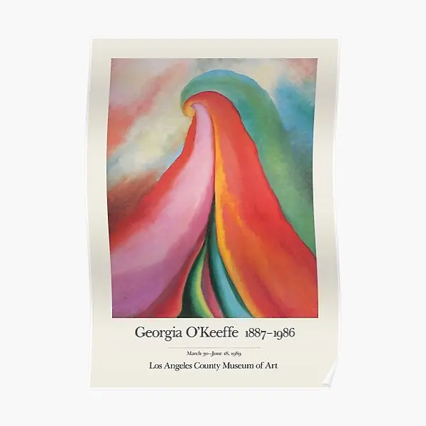 Georgia O Keeffe Exhibition Poster For  Poster Decor Home Funny Room Painting Wall Modern Vintage Art Mural Picture No Frame